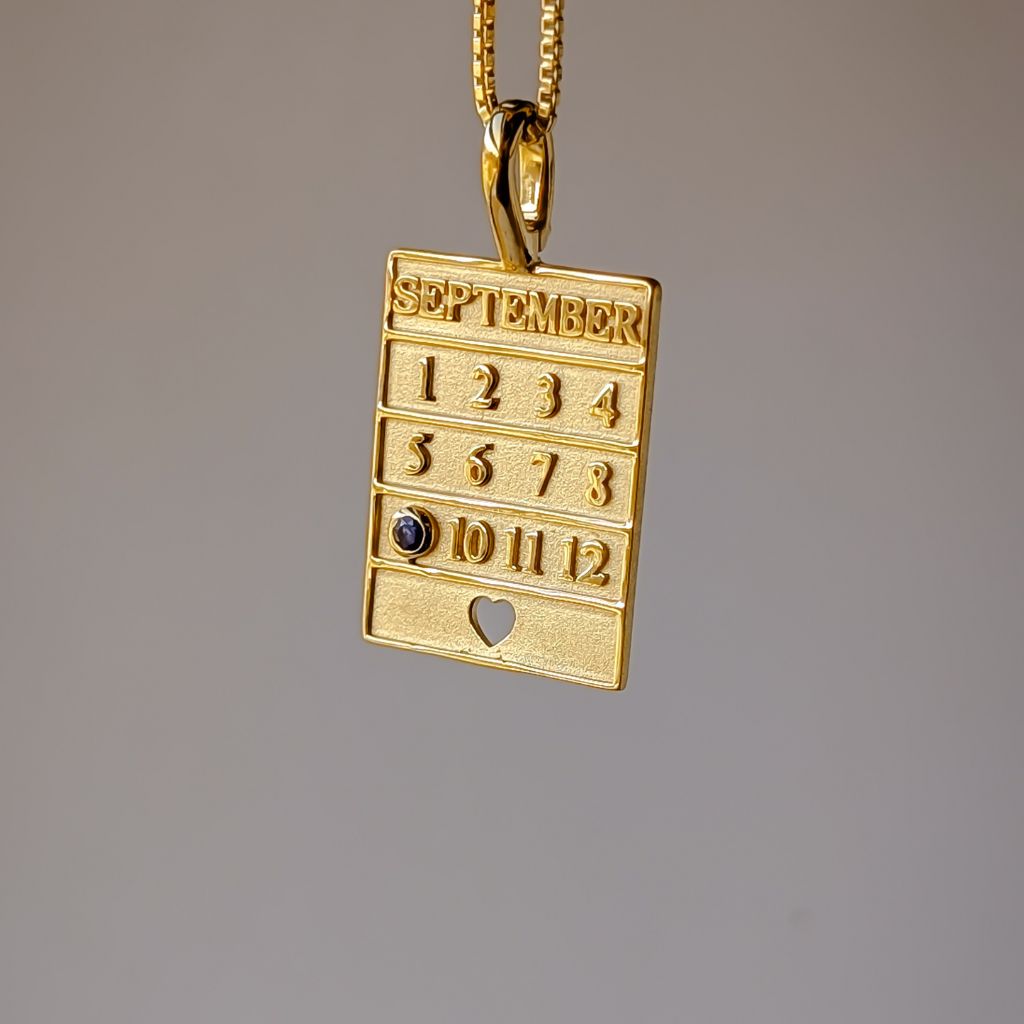 18k Gold Vermeil Birthstone Pendant Necklace