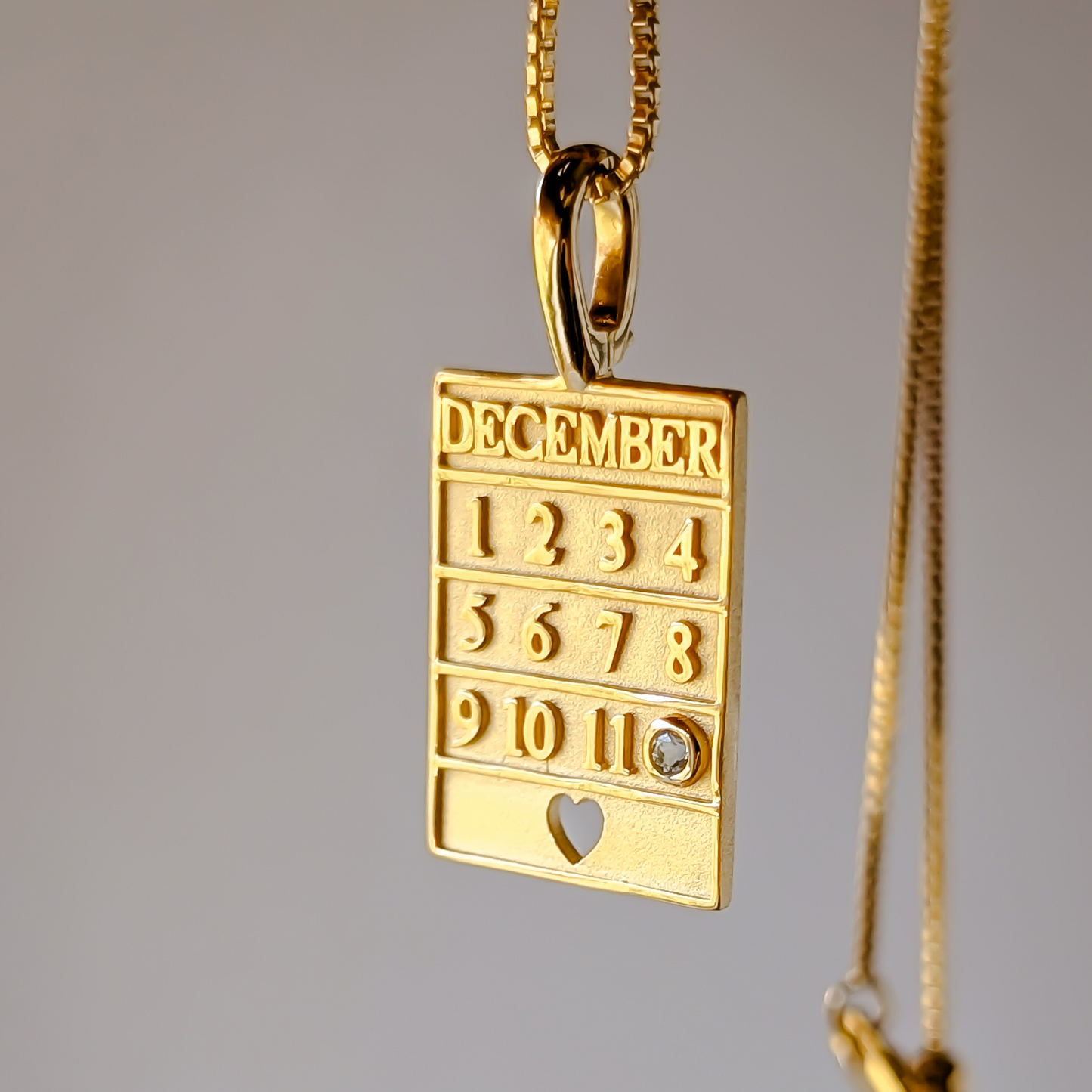 18k Gold Vermeil Birthstone Pendant Necklace