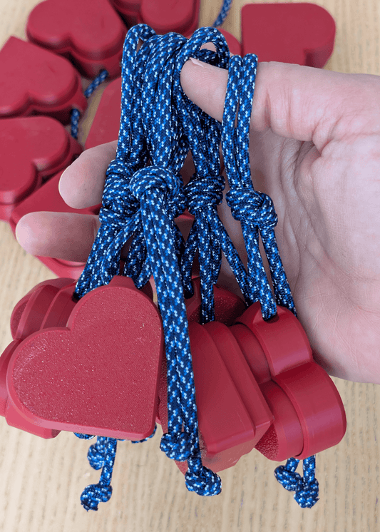 Sensory Bag Charm - Red Heart