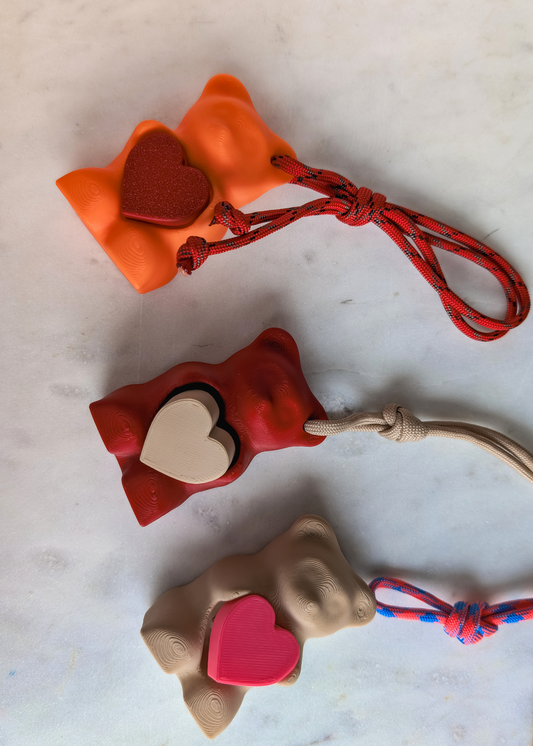 Sensory Bag Charm -Gummy Bear Blue