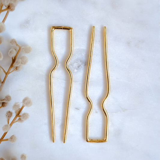 Pincho No.02 | Hair pin | 18k Gold Plated