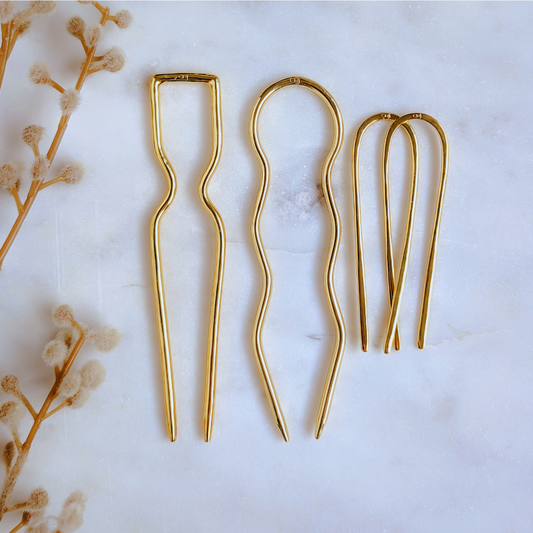 Pincho Bundle B | Hair pin | 18K Gold Plated