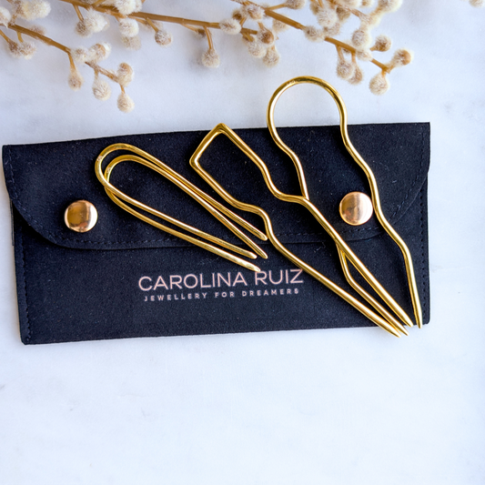 Pincho Bundle B | Hair pin | 18K Gold Plated