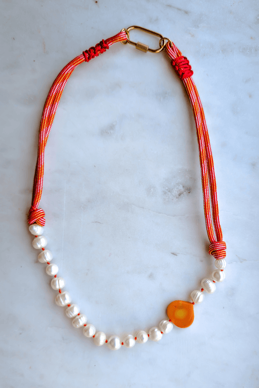 One of a Kind Waterproof Necklace - Pearls
