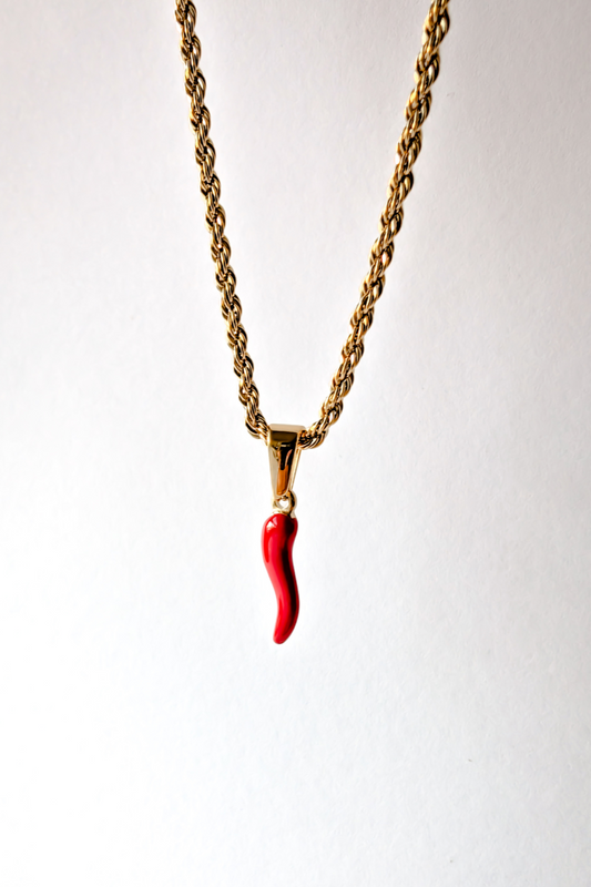 Gold Rope Waterproof Necklace Chain - Chilli Charm