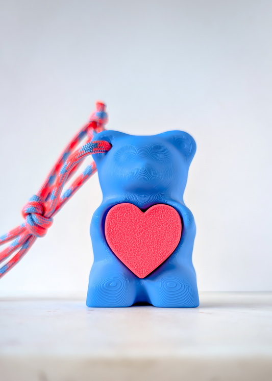 Sensory Bag Charm -Gummy Bear Blue