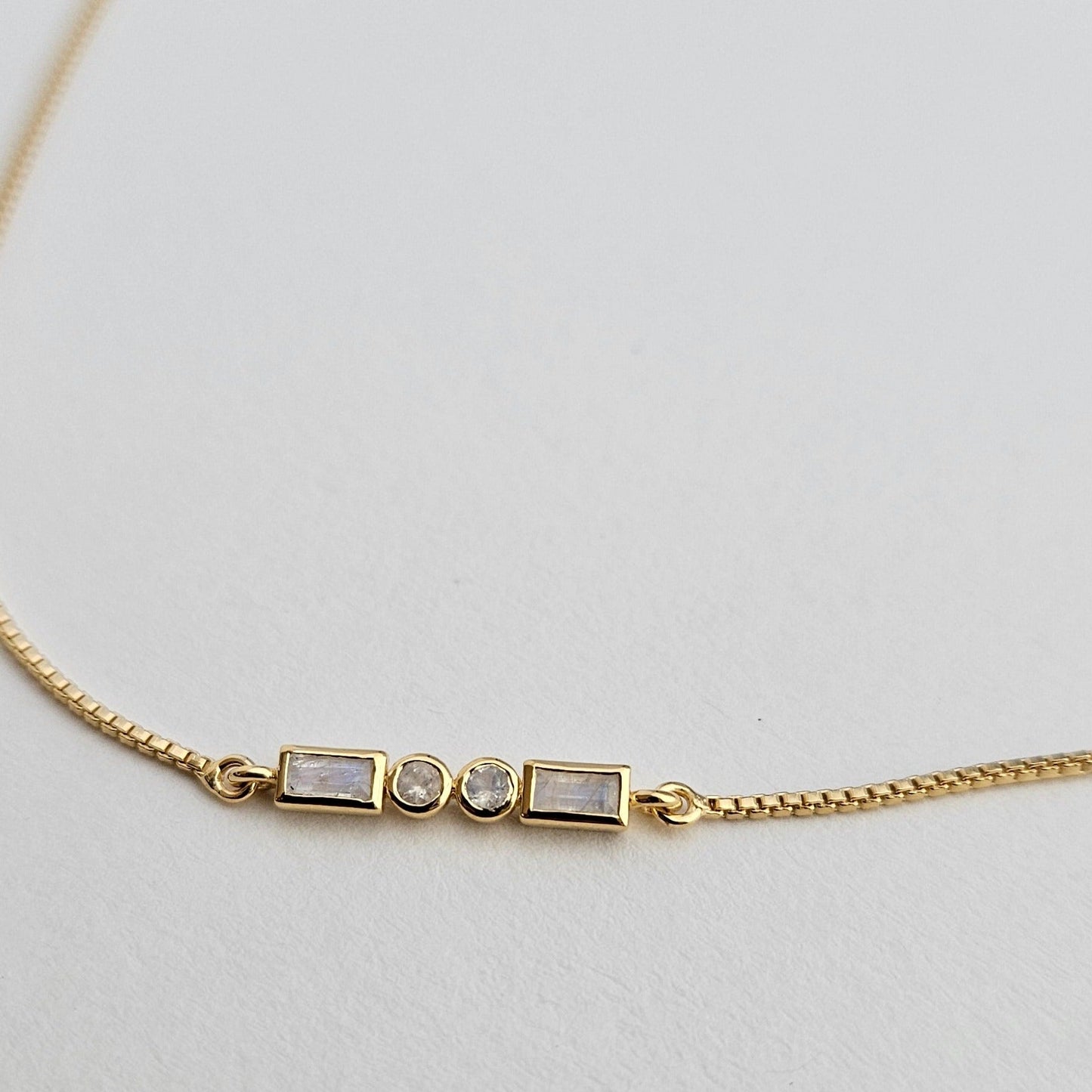 Initial A to Z Morse Code Bracelet 18K Gold Vermeil