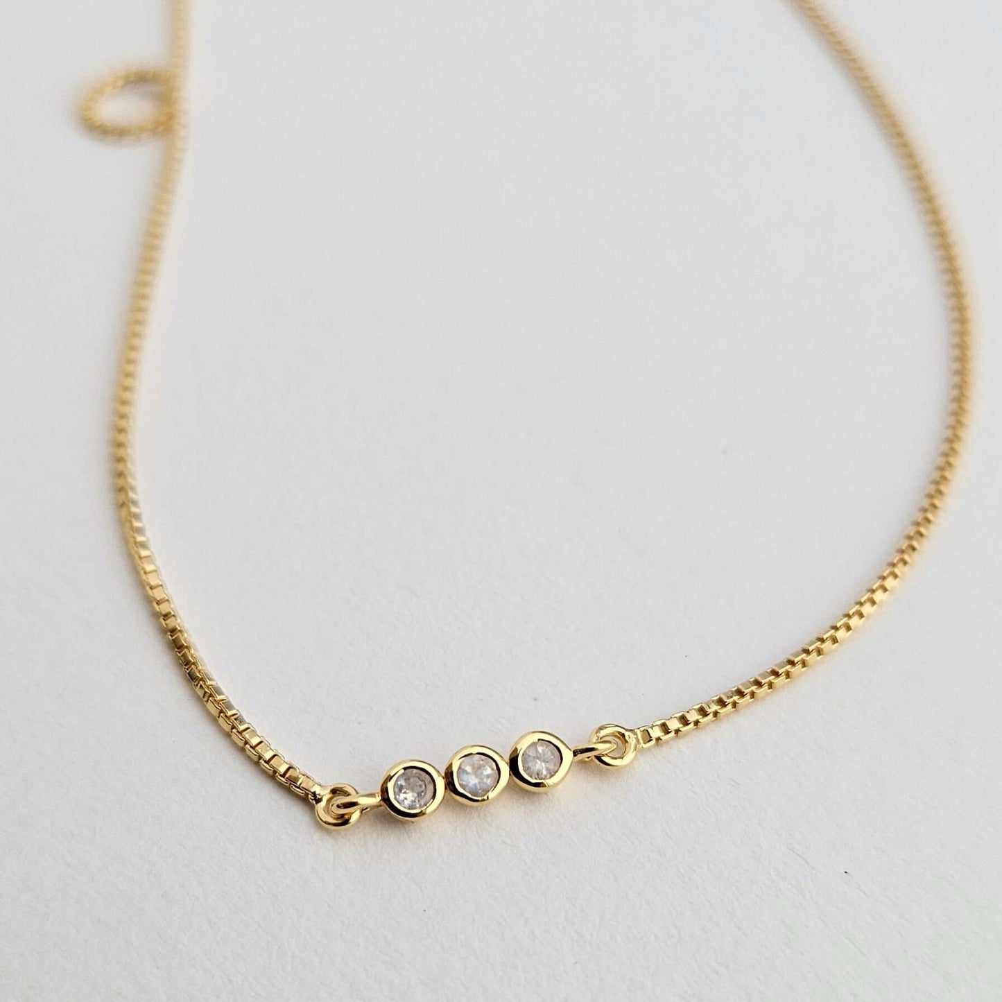 Initial A to Z Morse Code Bracelet 18K Gold Vermeil