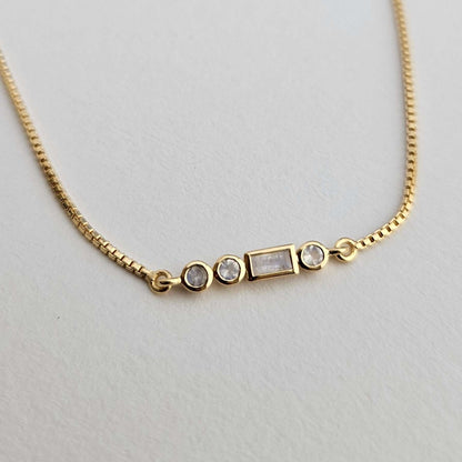 Initial A to Z Morse Code Bracelet 18K Gold Vermeil