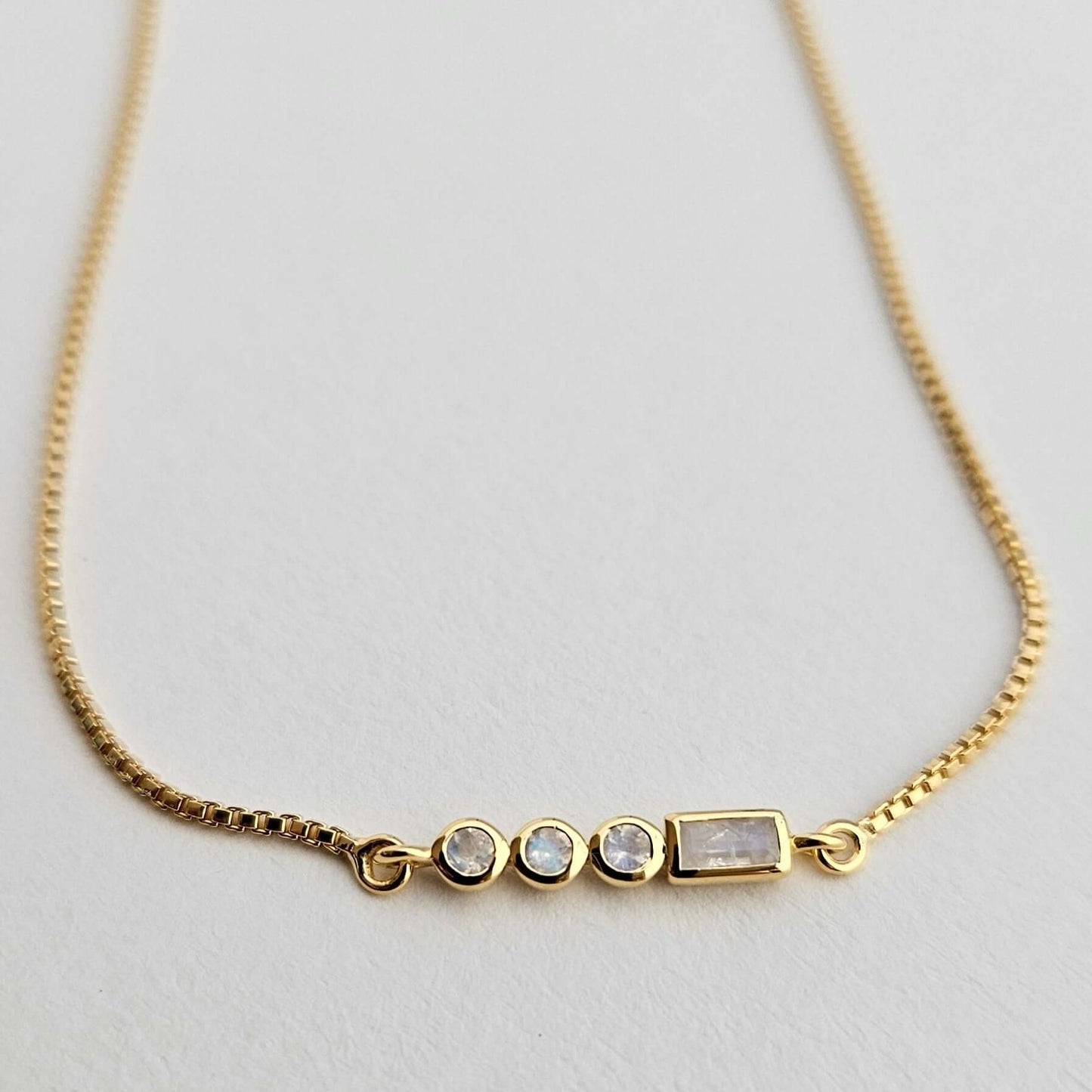 Initial A to Z Morse Code Bracelet 18K Gold Vermeil