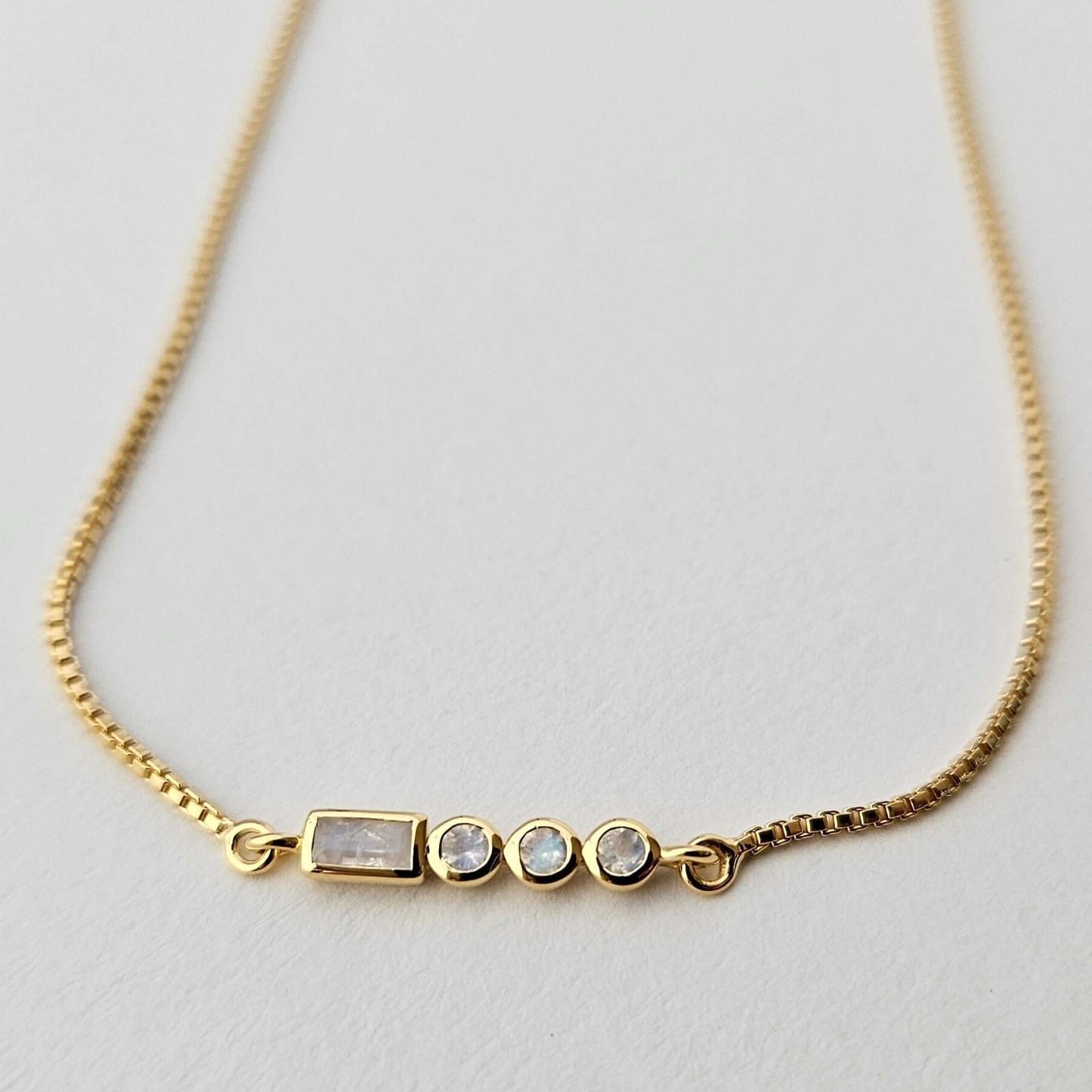 Initial A to Z Morse Code Bracelet 18K Gold Vermeil