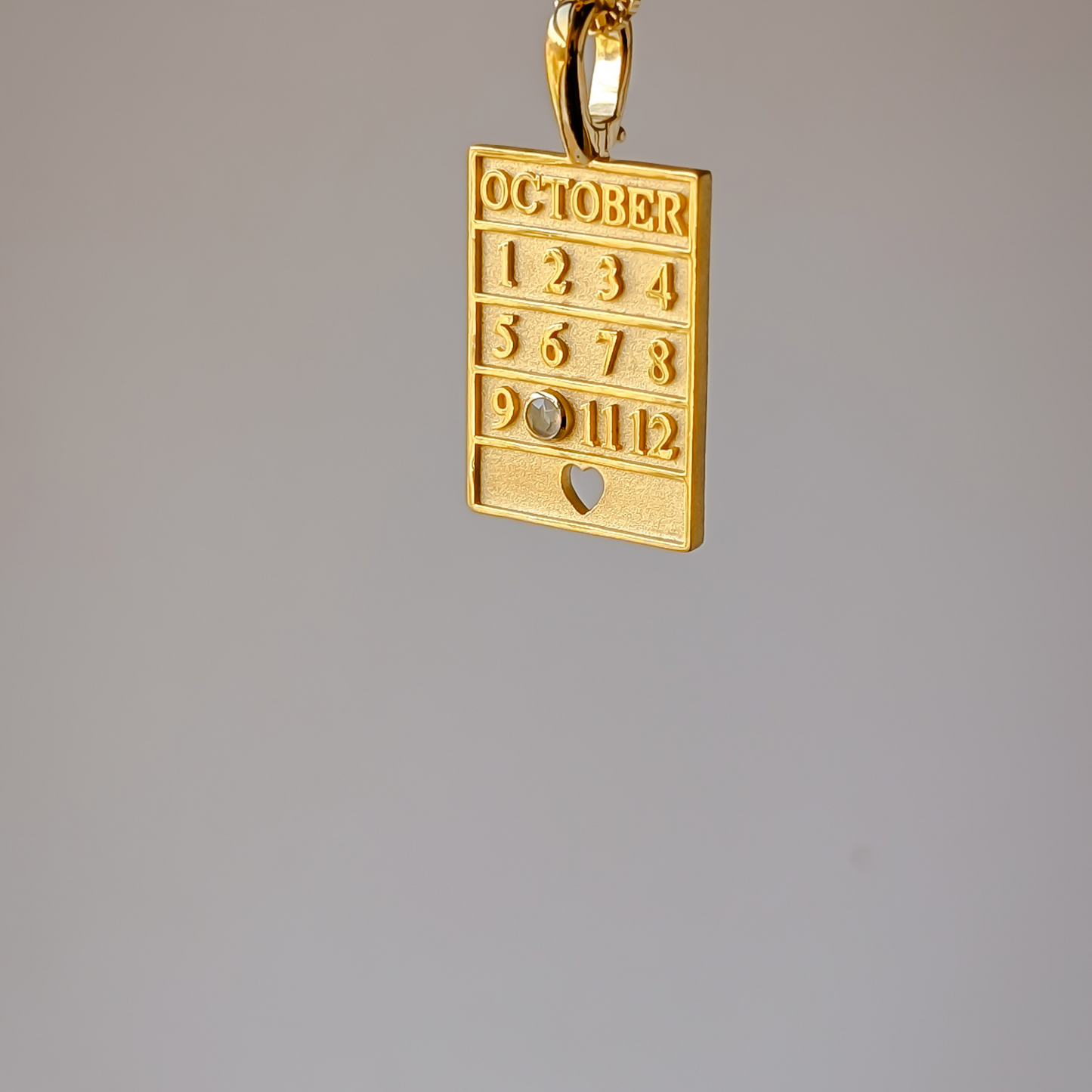 18k Gold Vermeil Birthstone Pendant Necklace