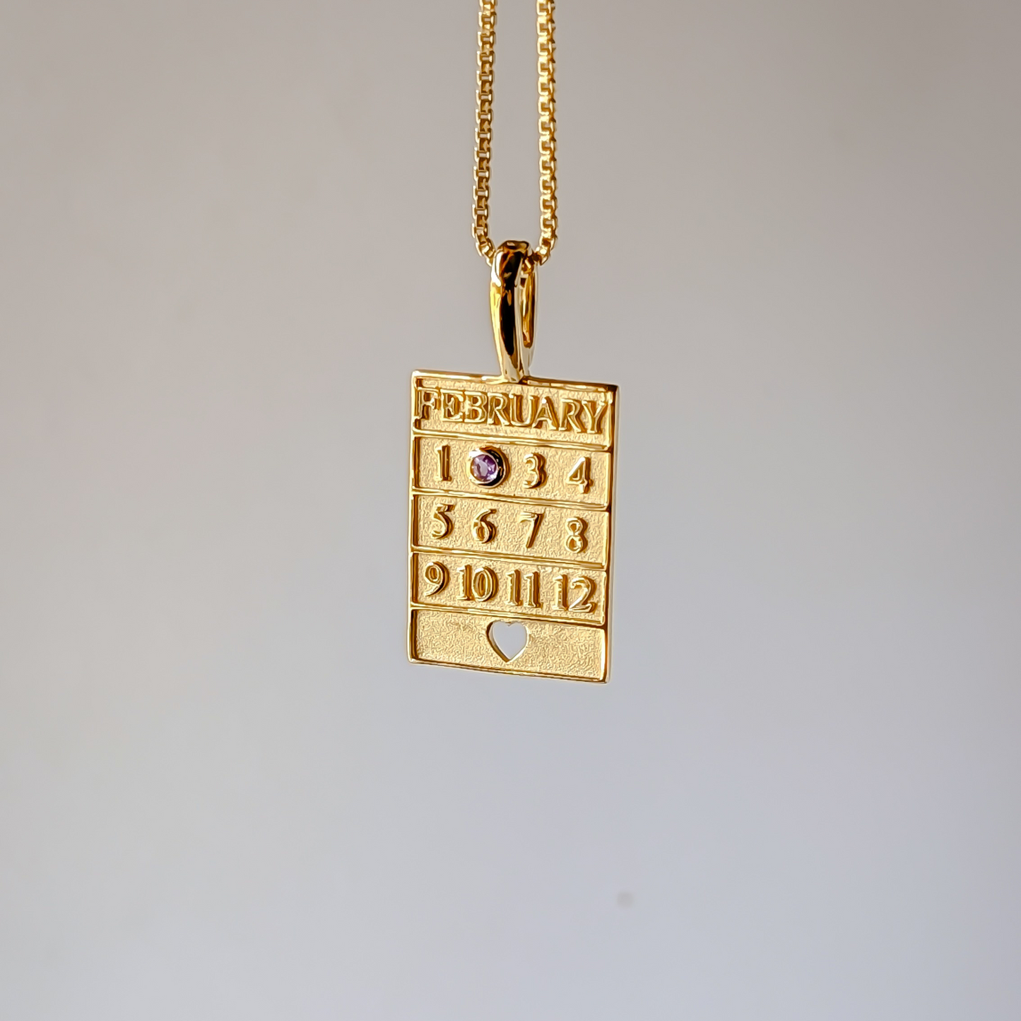 18k Gold Vermeil Birthstone Pendant Necklace