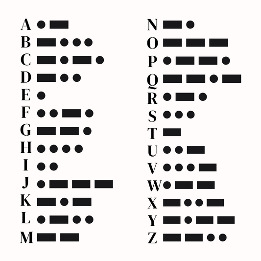 A to Z Initial Morse Code Necklace | 18K Gold Vermeil