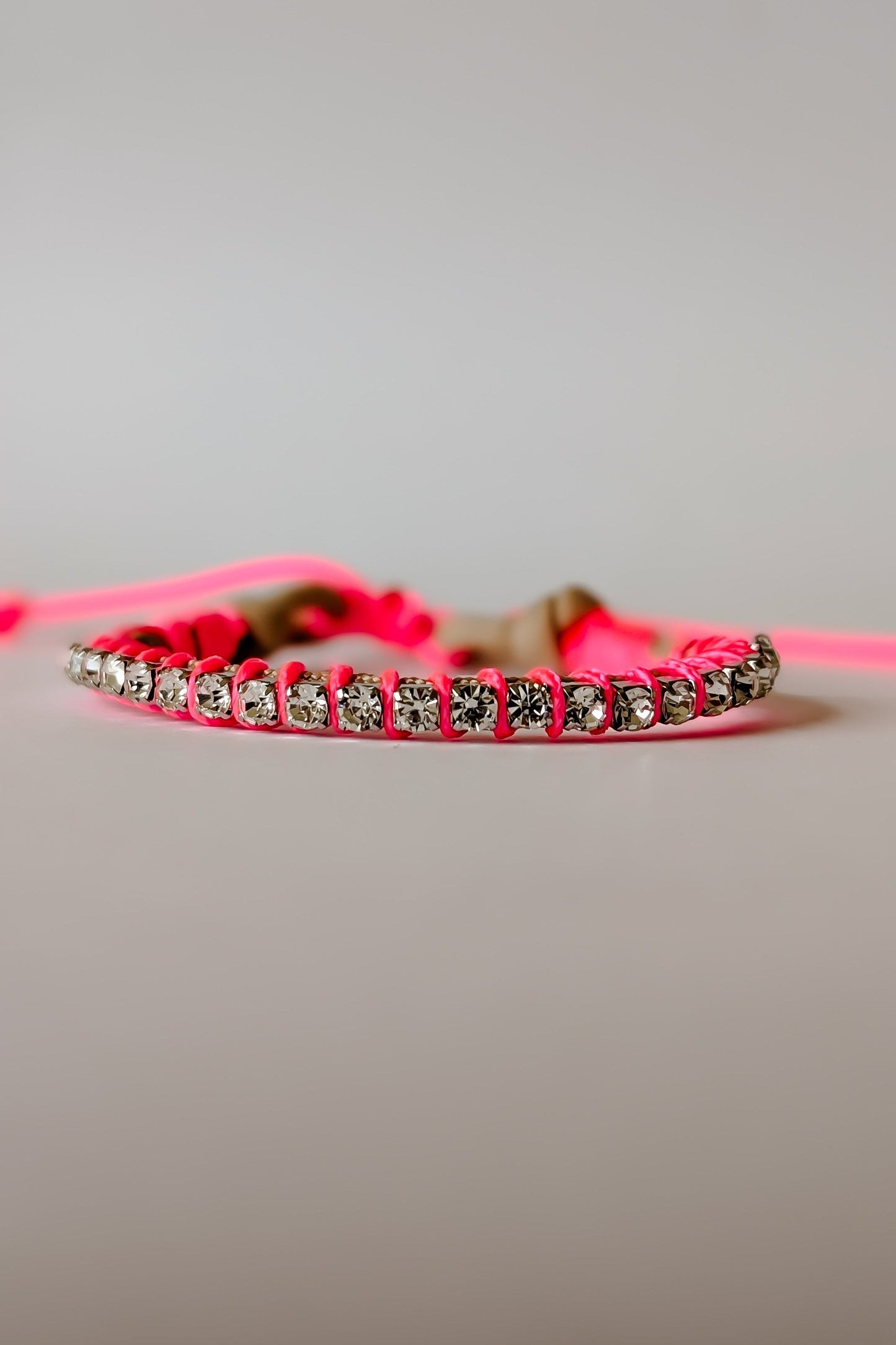 Friendship Tennis Bracelet - Nude Cord