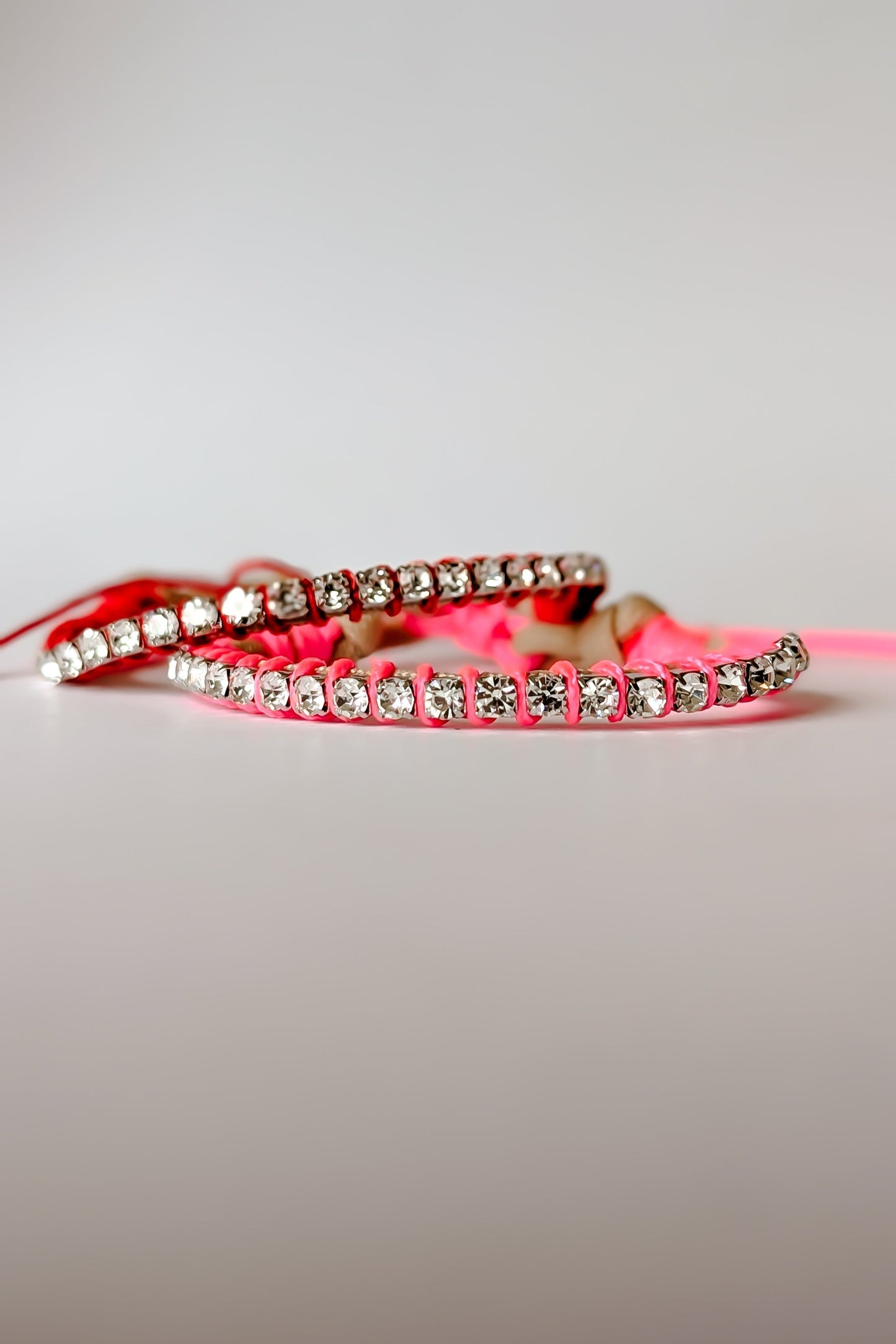 Friendship Tennis Bracelet - Nude Cord