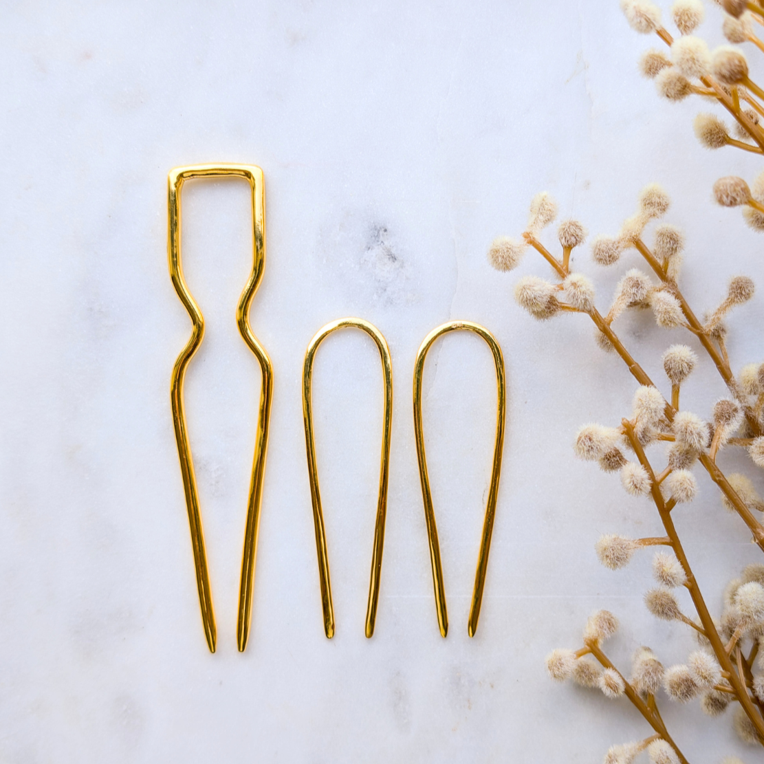 Pincho Bundle A | Hair pin | 18K Gold Plated