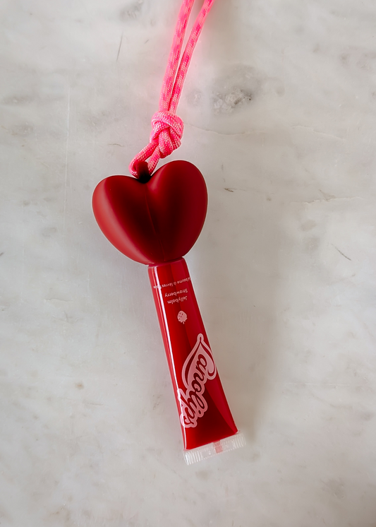 Lip Balm Helmet - Red Heart